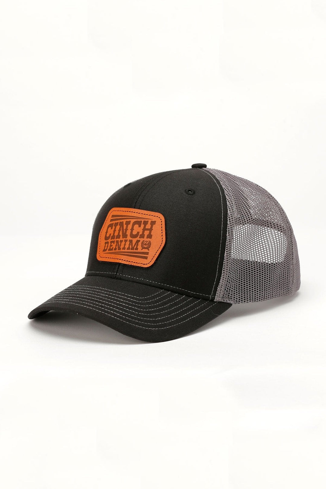 Men's Cinch Denim Trucker Cap-Black-Hats-Cinch-Whiskey Ray's Boutique, Women's Western Wear Boutique in Waxahachie, TX
