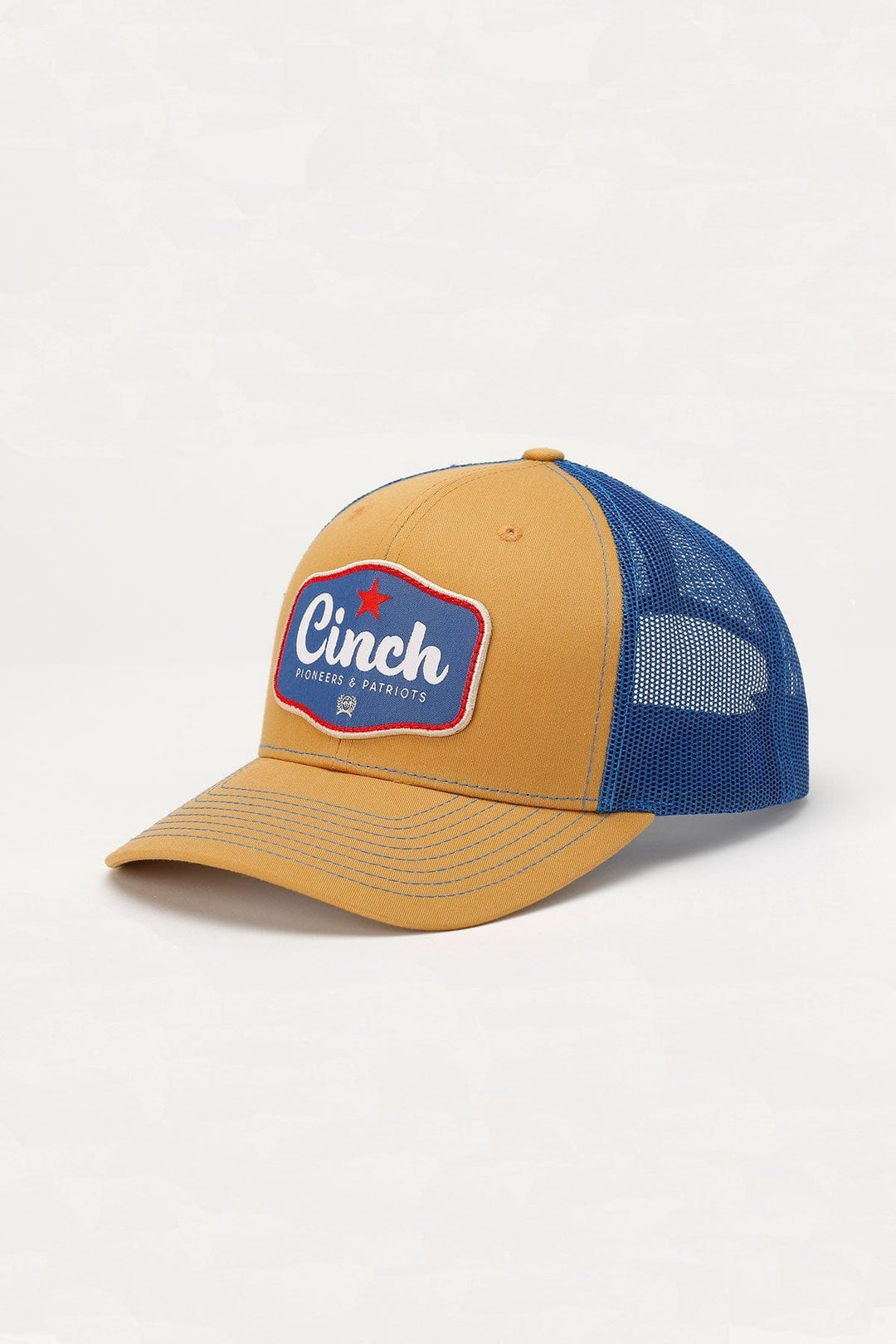 Men's Cinch Pioneers & Patriots Cap-Tan & Blue-Hats-Cinch-Whiskey Ray's Boutique, Women's Western Wear Boutique in Waxahachie, TX