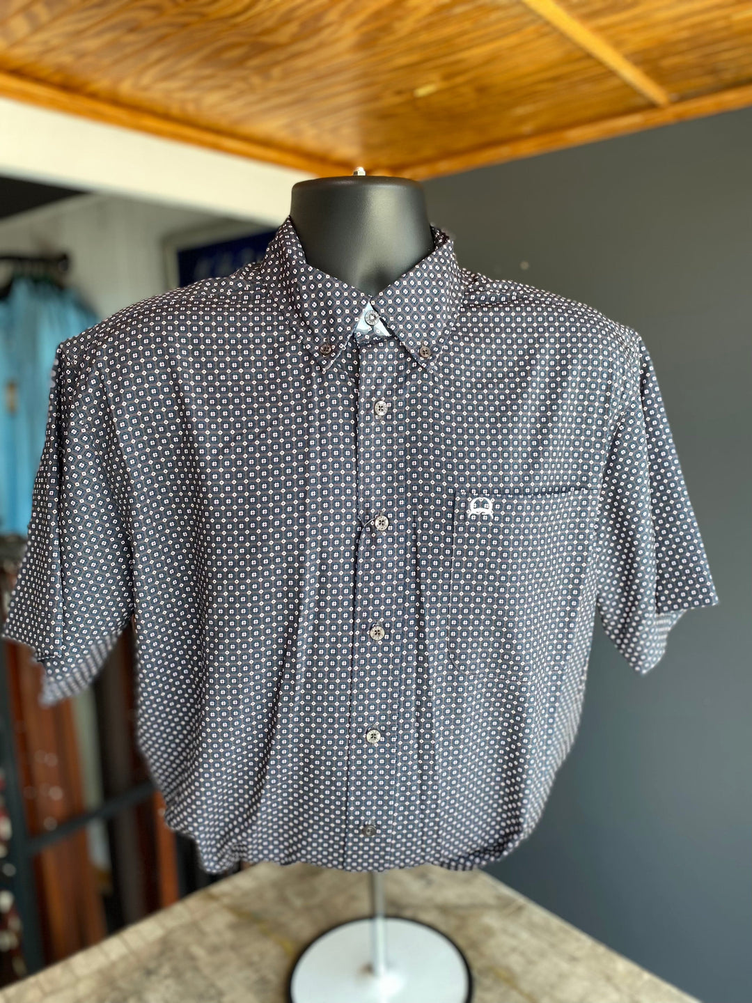Cinch Charcoal ArenaFlex Men's Shirt-Men's Shirts-Cinch-Whiskey Ray's Boutique, Women's Western Wear Boutique in Waxahachie, TX