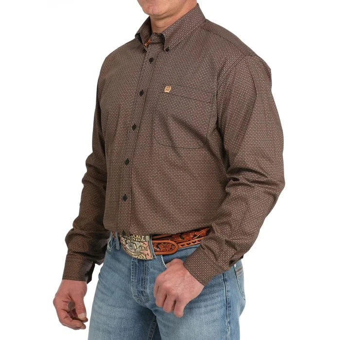 Men's Black Small Geometric Print Button Down Shirt – Whiskey Ray's Boutique