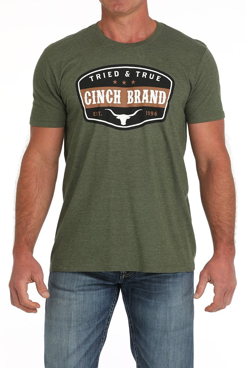 Men's Cinch Tried And True T-Shirt-Men's Shirts-Cinch-Whiskey Ray's Boutique, Women's Western Wear Boutique in Waxahachie, TX