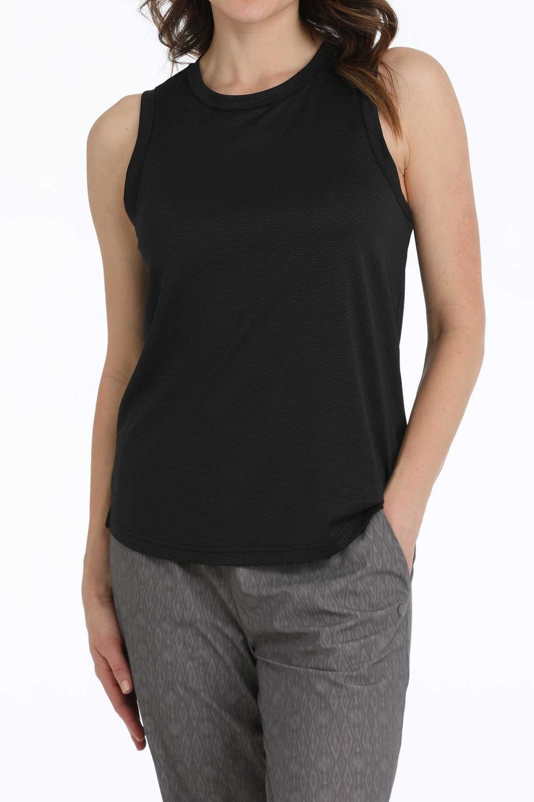 Women's Athletic Tank Top-Black-Women's top-Cinch-Whiskey Ray's Boutique, Women's Western Wear Boutique in Waxahachie, TX