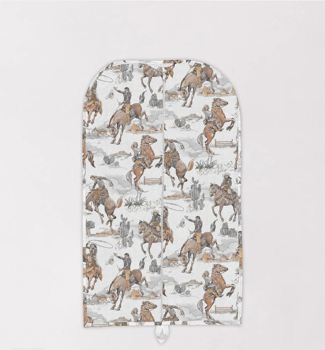 Birdie Neutral Quilted Garment Bag-Garment Bags-Ida Mae Home-Whiskey Ray's Boutique, Women's Western Wear Boutique in Waxahachie, TX