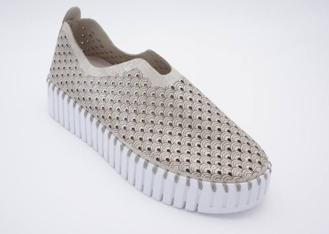 Women's Ilse Jacobson Shoes-Silver-Slip Ons-Ilse jacobson-Whiskey Ray's Boutique, Women's Western Wear Boutique in Waxahachie, TX