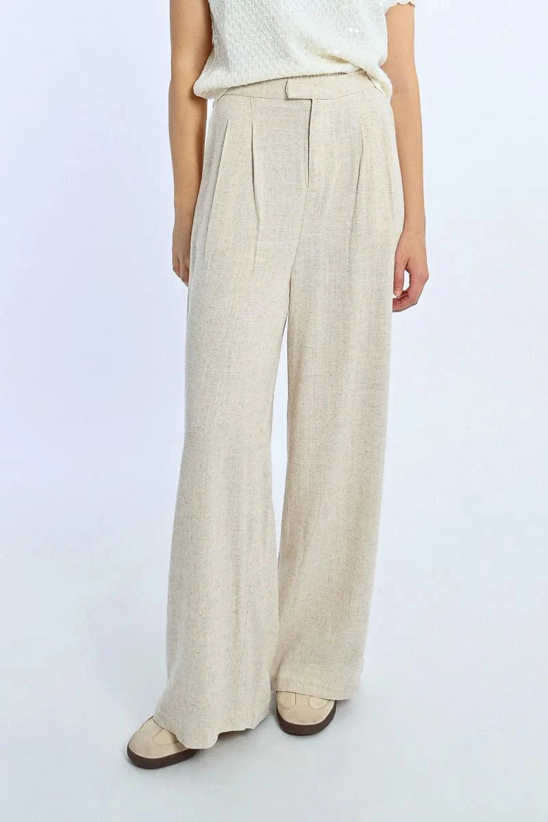 Women's Pleated Linen Pants-Pants-Molly Bracken-Whiskey Ray's Boutique, Women's Western Wear Boutique in Waxahachie, TX