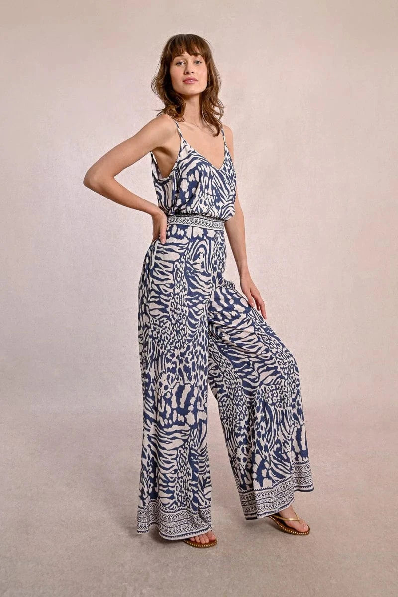 Women's Zebra Wide Leg Pants-Pants-Molly Bracken-Whiskey Ray's Boutique, Women's Western Wear Boutique in Waxahachie, TX