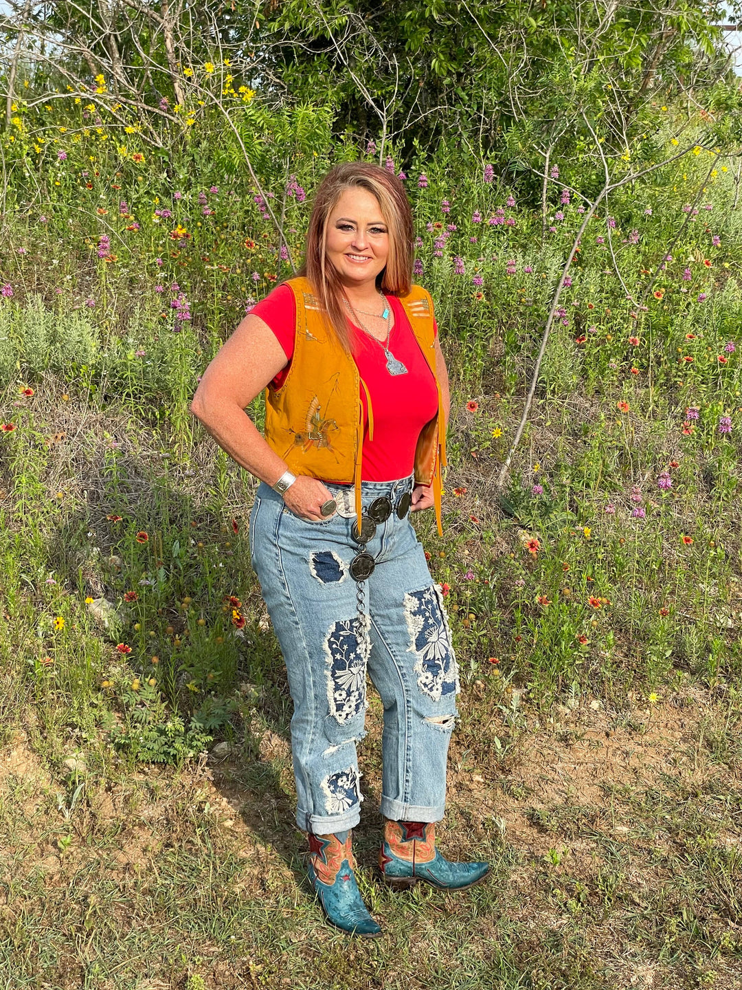 Rock & Roll Embroidered Straight Cropped Jeans-Jeans-Rock & Roll Denim-Whiskey Ray's Boutique, Women's Western Wear Boutique in Waxahachie, TX