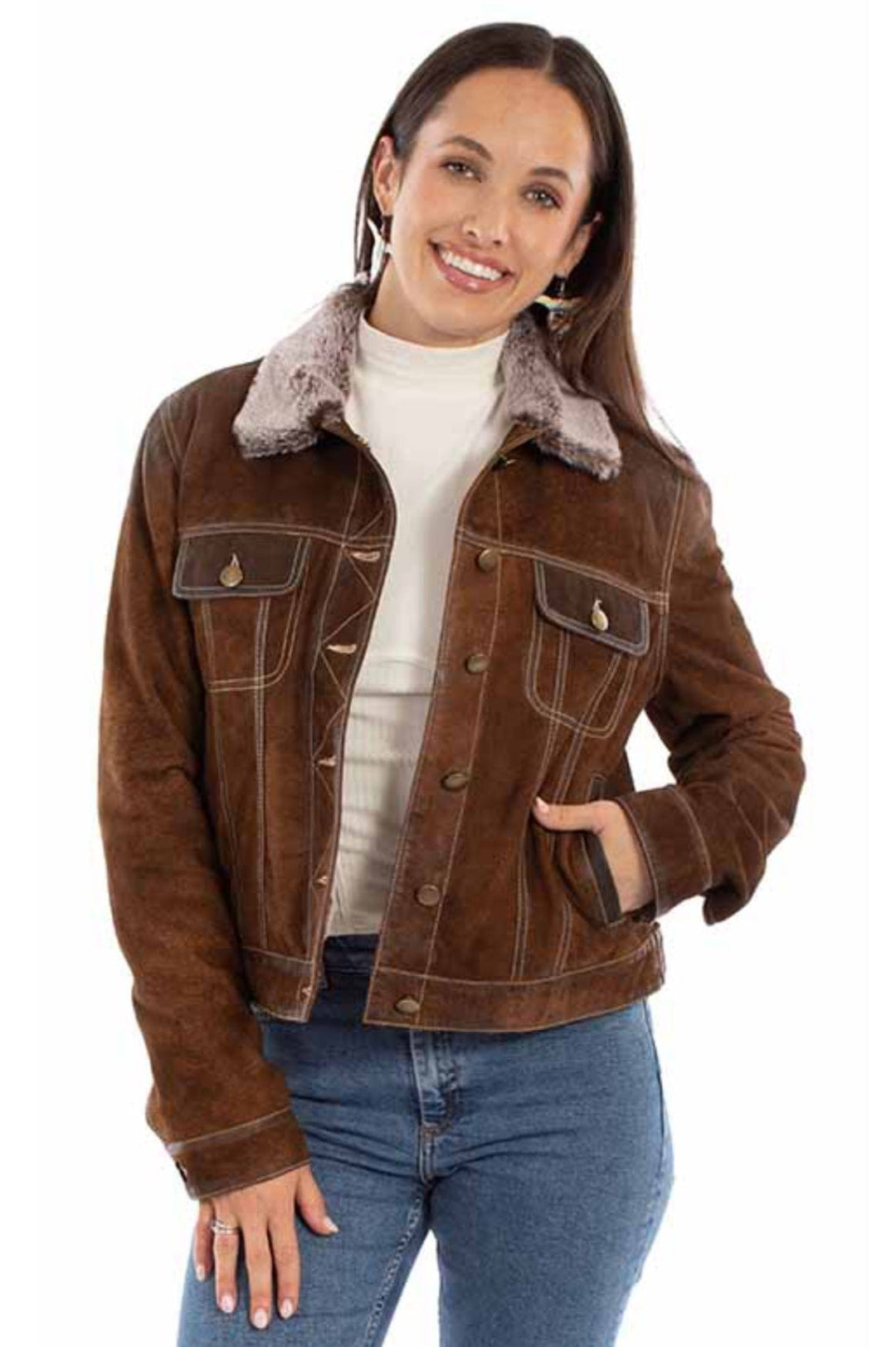 Scully Jean Jacket-Coats & Jackets-Scully-Whiskey Ray's Boutique, Women's Western Wear Boutique in Waxahachie, TX