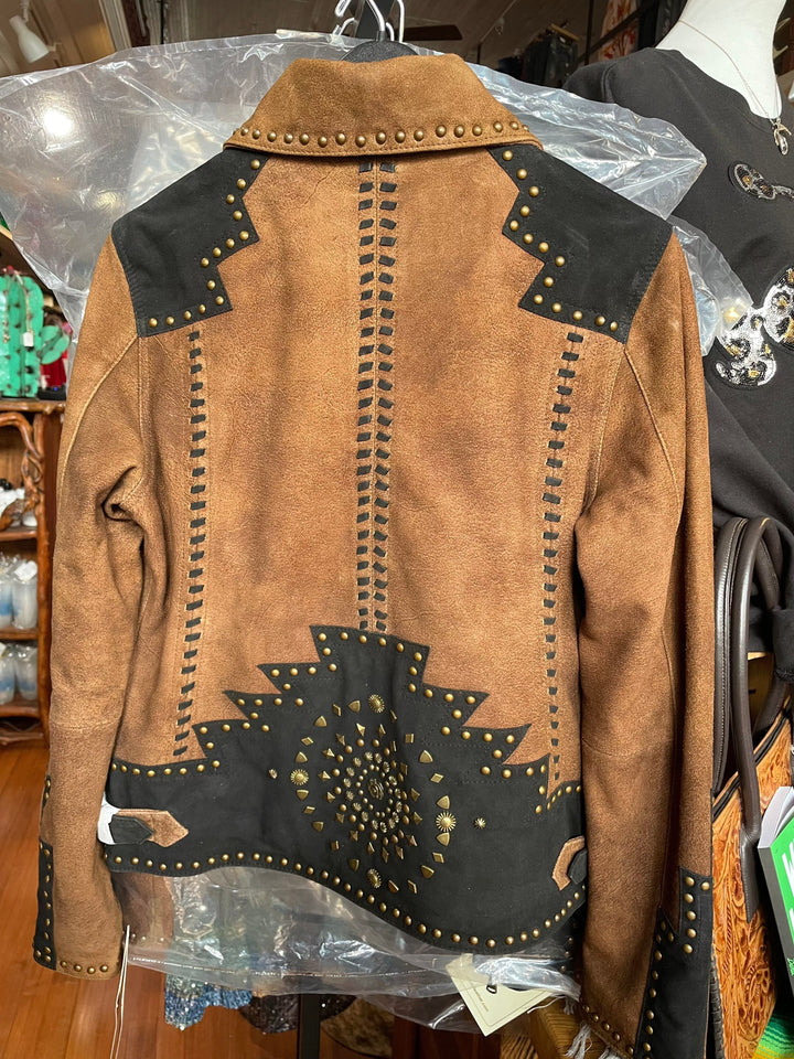 Scully ladies Studded Jacket-Coats & Jackets-Scully-Whiskey Ray's Boutique, Women's Western Wear Boutique in Waxahachie, TX