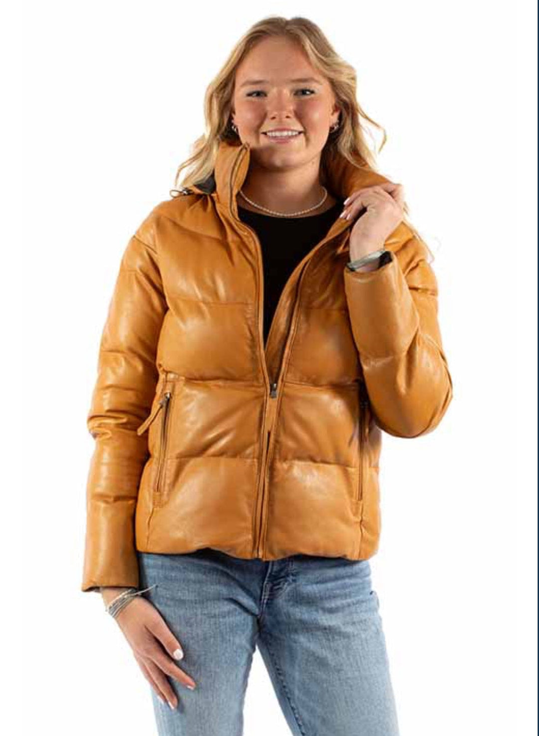 Scully Puff Hooded Jacket-Coats & Jackets-Scully-Whiskey Ray's Boutique, Women's Western Wear Boutique in Waxahachie, TX