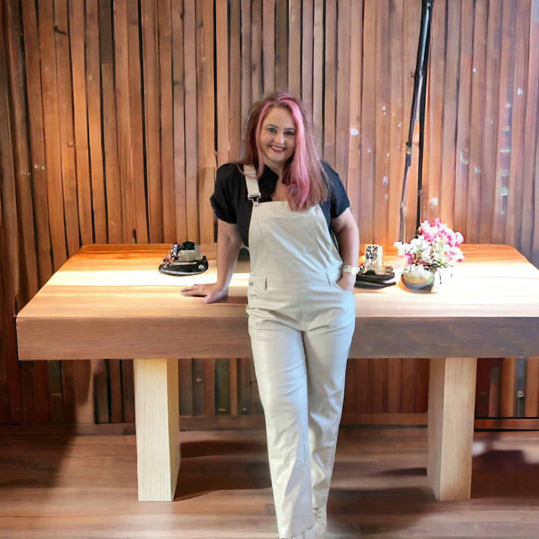 Faux leather overalls-Overalls-Whiskey Ray's Boutique-Whiskey Ray's Boutique, Women's Western Wear Boutique in Waxahachie, TX