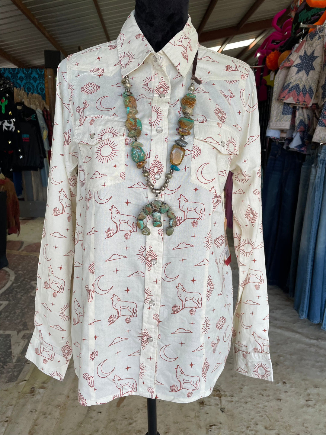 The Arizona Desert-Long Sleeves-Whiskey Ray's Boutique-Whiskey Ray's Boutique, Women's Western Wear Boutique in Waxahachie, TX