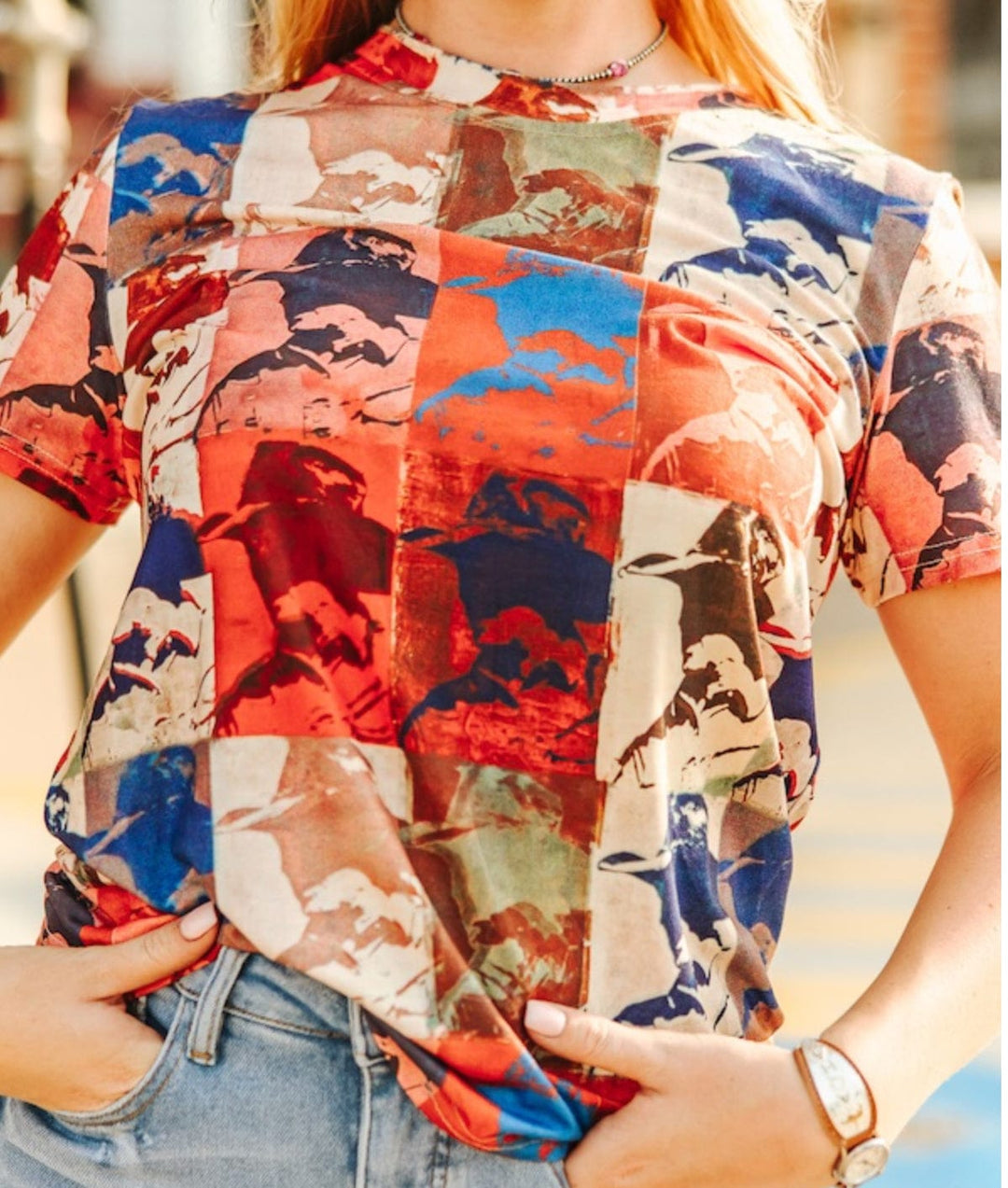 Rodeo Remix Graphic Tee-Women's top-Whiskey Ray's Boutique-Whiskey Ray's Boutique, Women's Western Wear Boutique in Waxahachie, TX