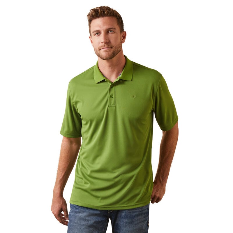Ariat TEK Polo - Posh Olive-Men's Shirts-Ariat-Whiskey Ray's Boutique, Women's Western Wear Boutique in Waxahachie, TX
