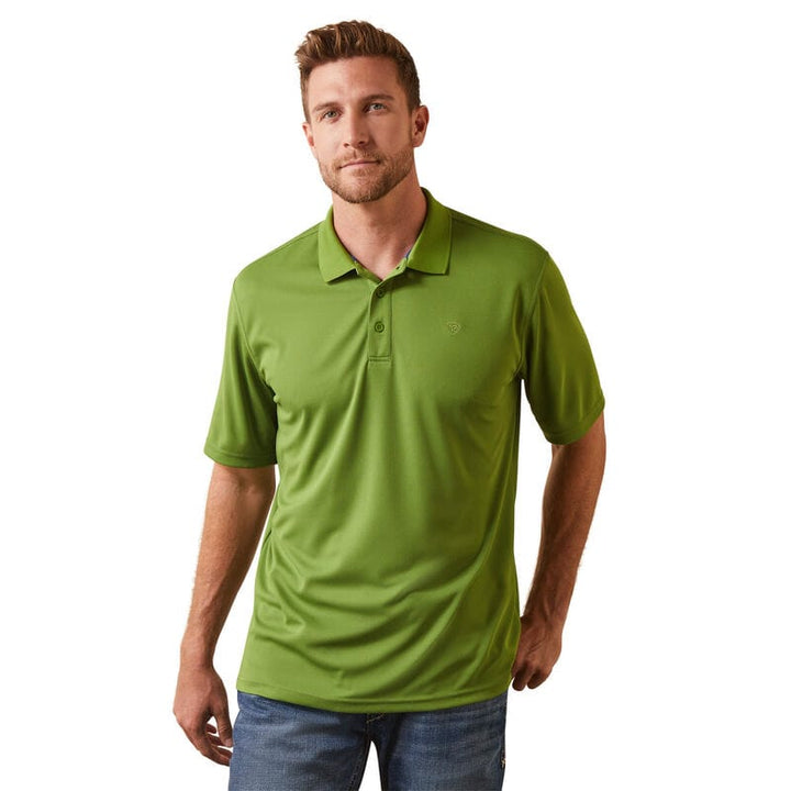 Ariat TEK Polo - Posh Olive-Men's Shirts-Ariat-Whiskey Ray's Boutique, Women's Western Wear Boutique in Waxahachie, TX