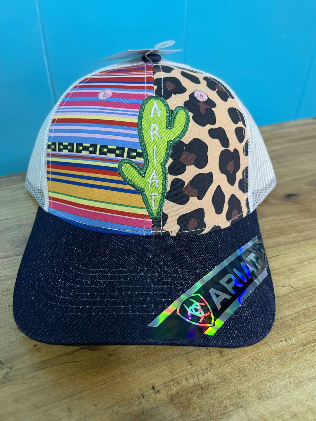 Ariat Ladies Serape Leopard Cactus Hat-Hats-Whiskey Ray's Boutique-Whiskey Ray's Boutique, Women's Western Wear Boutique in Waxahachie, TX