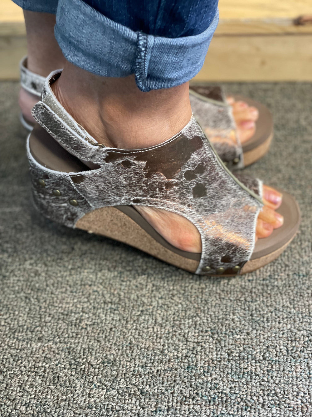 Pasture Bronze Wedges-Wedges-Corky's-Whiskey Ray's Boutique, Women's Western Wear Boutique in Waxahachie, TX