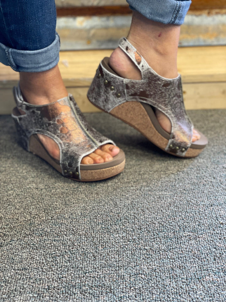 Pasture Bronze Wedges-Wedges-Corky's-Whiskey Ray's Boutique, Women's Western Wear Boutique in Waxahachie, TX