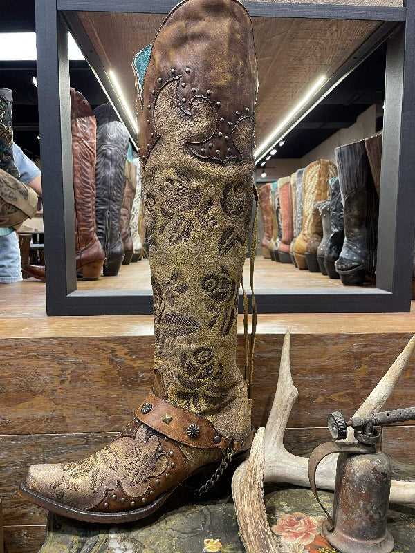 Corral floral overlay hotsell boots