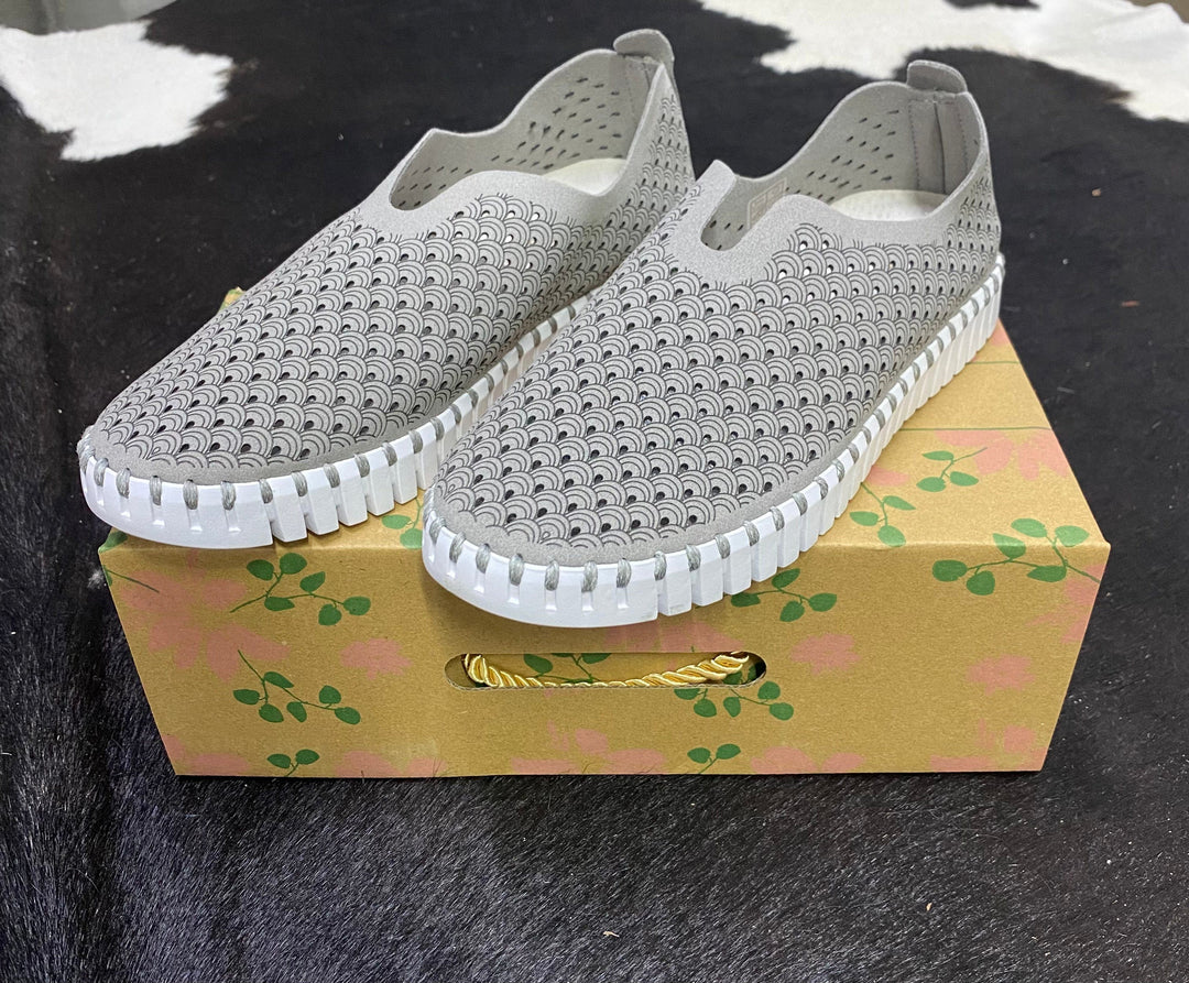 Isle Jacobsen - Grey-Slip Ons-Isle of Jacobsen-Whiskey Ray's Boutique, Women's Western Wear Boutique in Waxahachie, TX