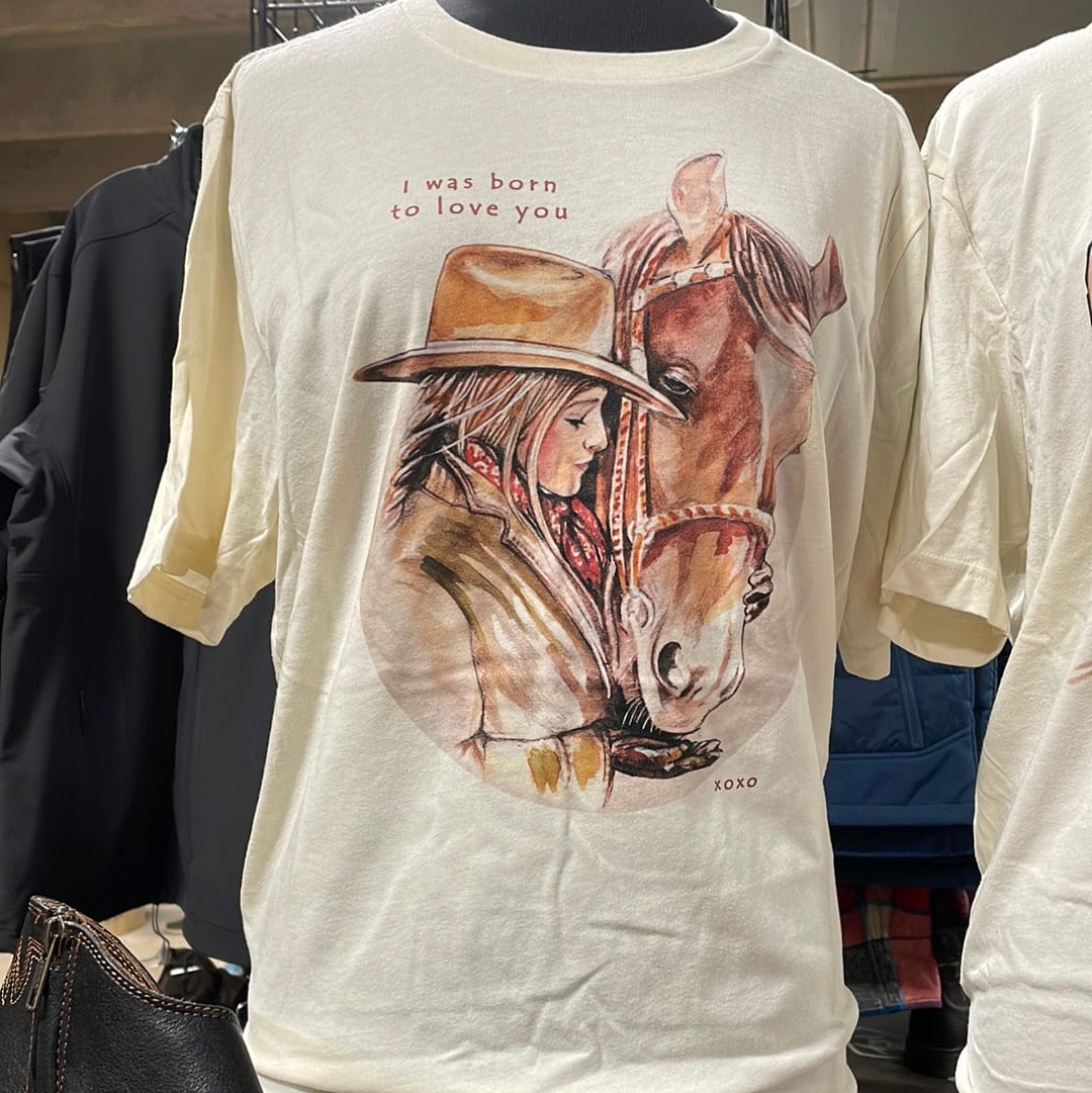 Born to love you Tee-Graphic Tops-Whiskey Ray's Boutique-Whiskey Ray's Boutique, Women's Western Wear Boutique in Waxahachie, TX