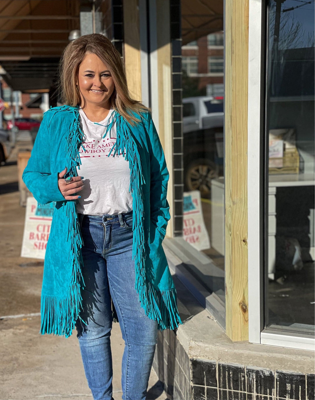 Scully Suede Long Fringe Coat-Coats & Jackets-Whiskey Ray's Boutique-Whiskey Ray's Boutique, Women's Western Wear Boutique in Waxahachie, TX
