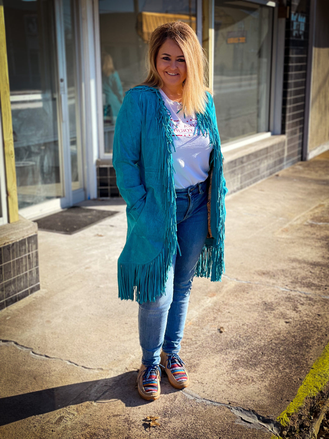 Scully Suede Long Fringe Coat-Coats & Jackets-Whiskey Ray's Boutique-Whiskey Ray's Boutique, Women's Western Wear Boutique in Waxahachie, TX