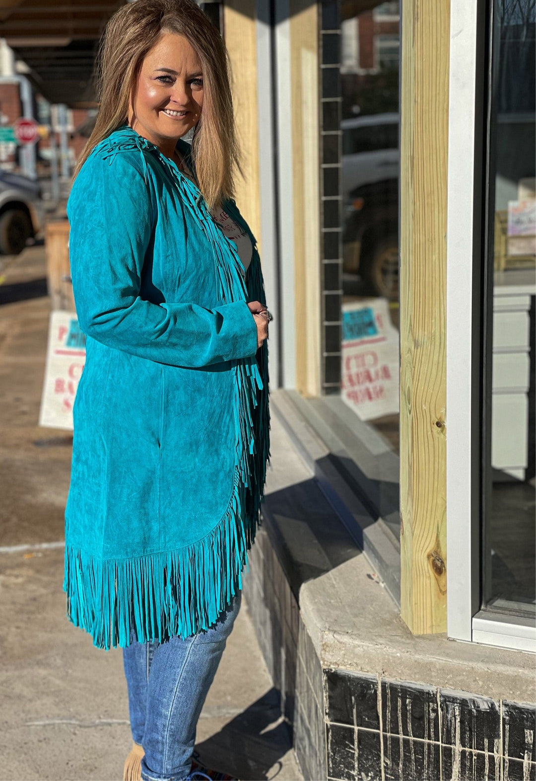Scully Suede Long Fringe Coat-Coats & Jackets-Whiskey Ray's Boutique-Whiskey Ray's Boutique, Women's Western Wear Boutique in Waxahachie, TX