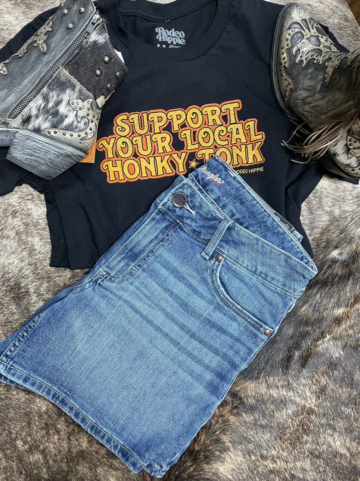 Women's Wrangler Retro Mae Short Valerie-Shorts-Wrangler-Whiskey Ray's Boutique, Women's Western Wear Boutique in Waxahachie, TX
