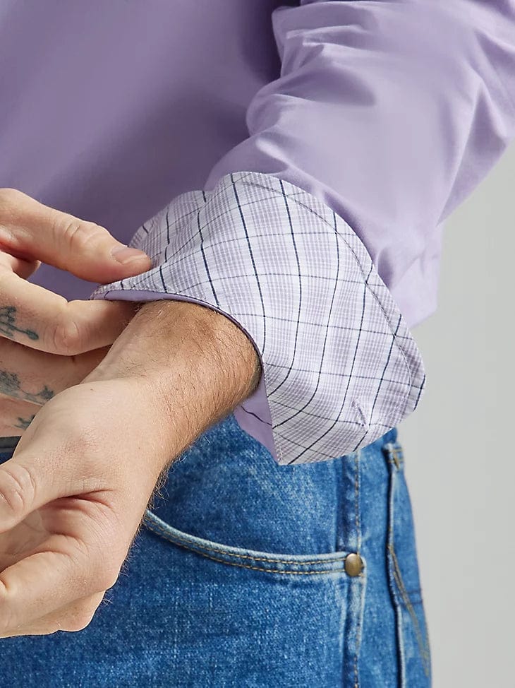 George Strait Long Sleeve One Pocket Button Down-Men's Shirts-Wrangler-Whiskey Ray's Boutique, Women's Western Wear Boutique in Waxahachie, TX