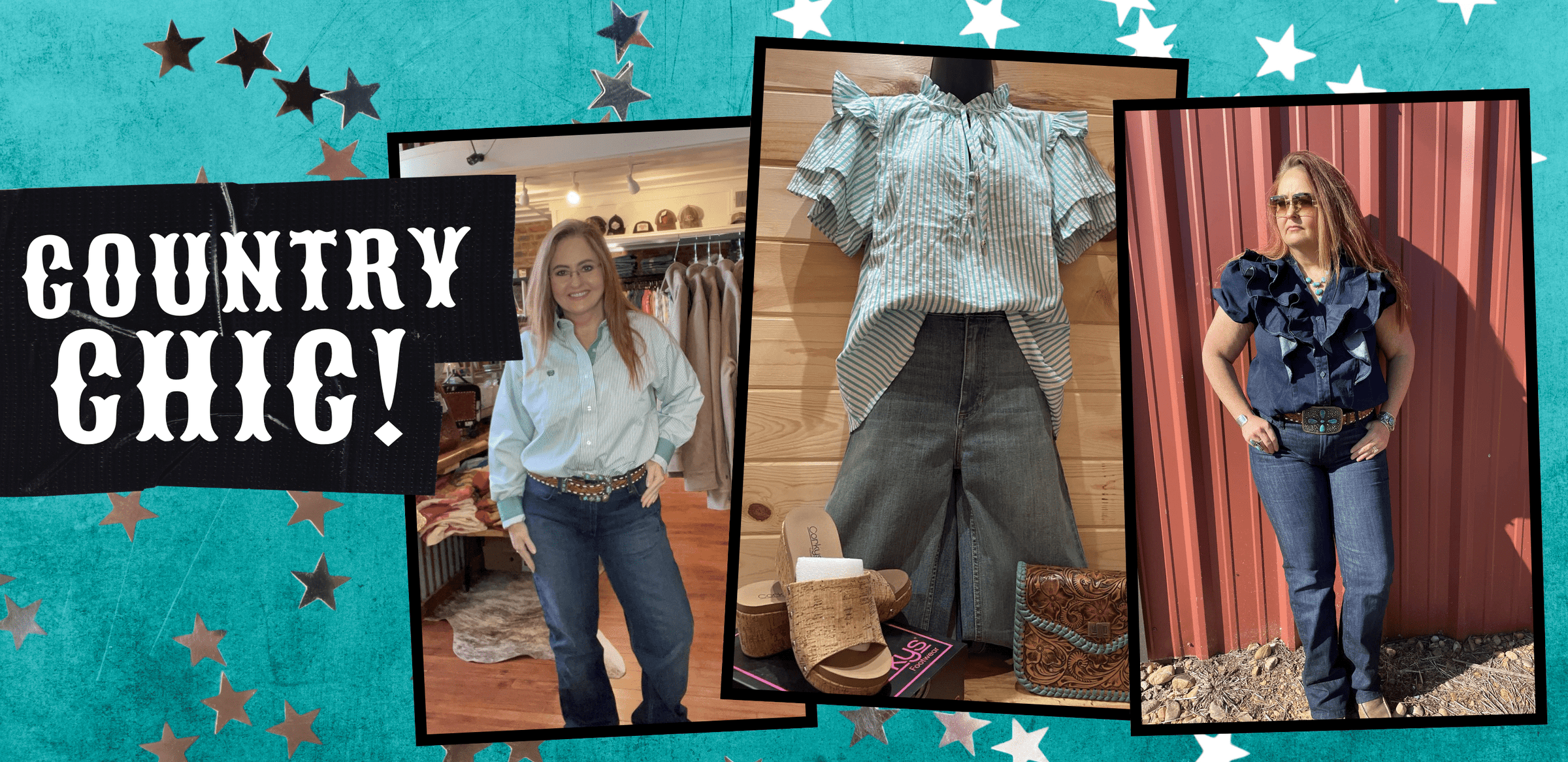 Country Chic | Models in new arrivals from Whiskey Ray's Boutique | Waxahachie, TX