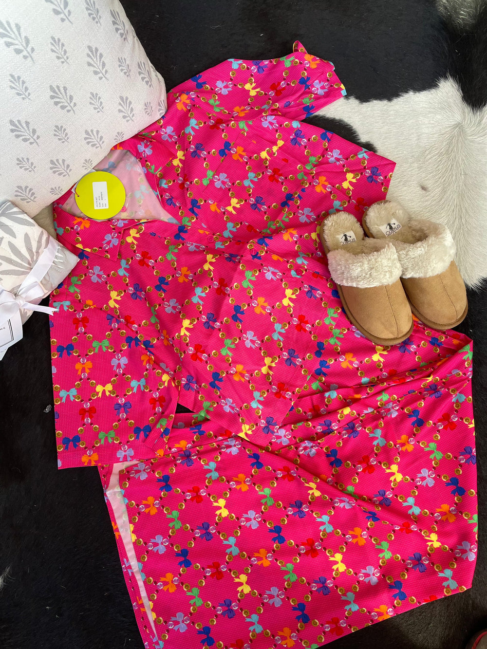 Bowtastic-Jolly Pajama Pantset-Sets-Aldean Adair-Whiskey Ray's Boutique, Women's Western Wear Boutique in Waxahachie, TX