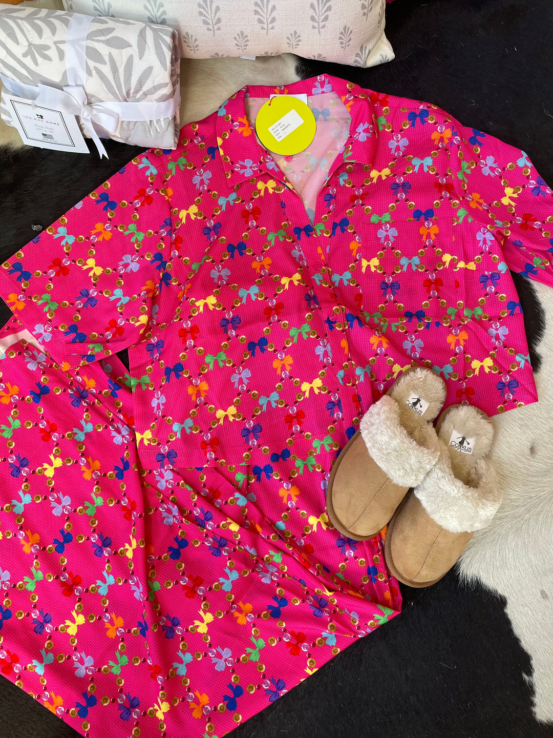 Bowtastic-Jolly Pajama Pantset-Sets-Aldean Adair-Whiskey Ray's Boutique, Women's Western Wear Boutique in Waxahachie, TX