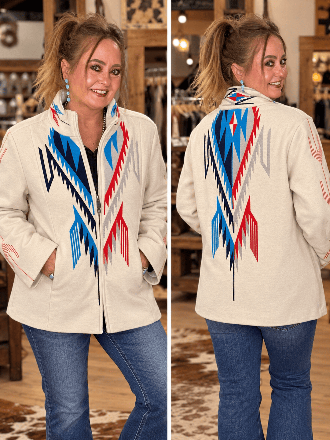 Cape Chimayo Coat-Coats & Jackets-Ariat-Whiskey Ray's Boutique, Women's Western Wear Boutique in Waxahachie, TX