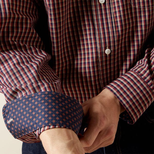 Ariat Wrinkle Free Benson Classic Fit Shirt-Men's Shirts-Ariat-Whiskey Ray's Boutique, Women's Western Wear Boutique in Waxahachie, TX