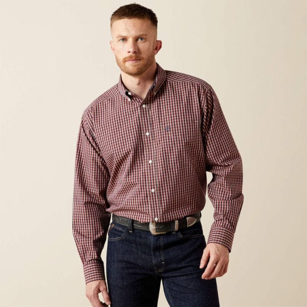 Ariat Wrinkle Free Benson Classic Fit Shirt-Men's Shirts-Ariat-Whiskey Ray's Boutique, Women's Western Wear Boutique in Waxahachie, TX