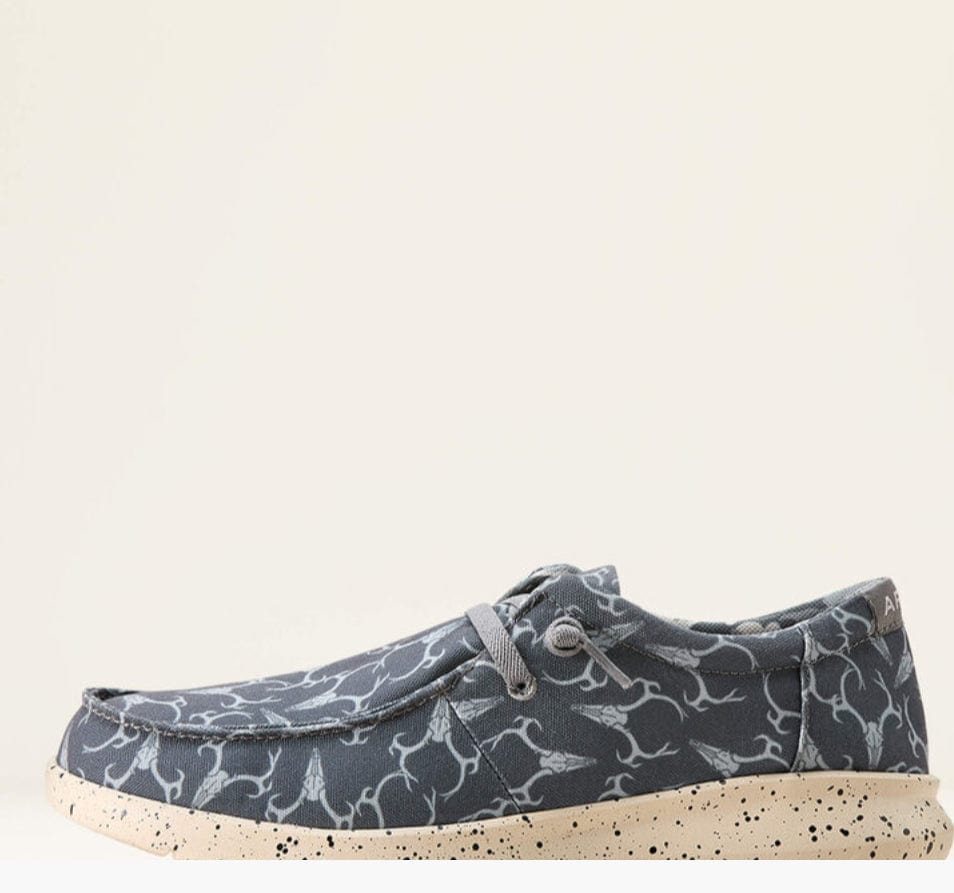 Hilo Grey Deerskull-Sneakers-Ariat-Whiskey Ray's Boutique, Women's Western Wear Boutique in Waxahachie, TX