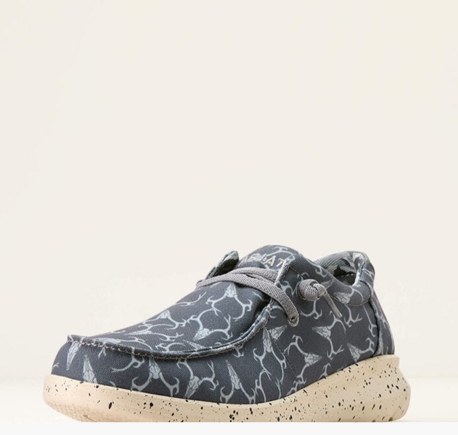 Hilo Grey Deerskull-Sneakers-Ariat-Whiskey Ray's Boutique, Women's Western Wear Boutique in Waxahachie, TX