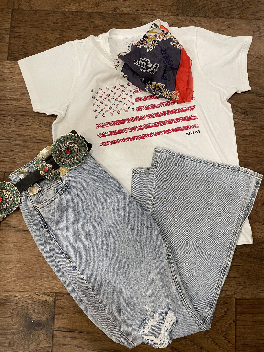 Cloud Dancer Tee-Graphic Tops-Ariat-Whiskey Ray's Boutique, Women's Western Wear Boutique in Waxahachie, TX