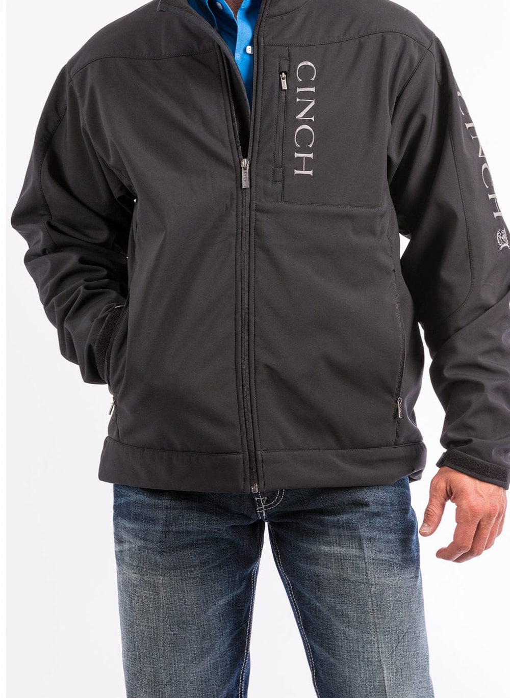 Black Bonded Concealed Carry Jacket-Coats & Jackets-Cinch-Whiskey Ray's Boutique, Women's Western Wear Boutique in Waxahachie, TX