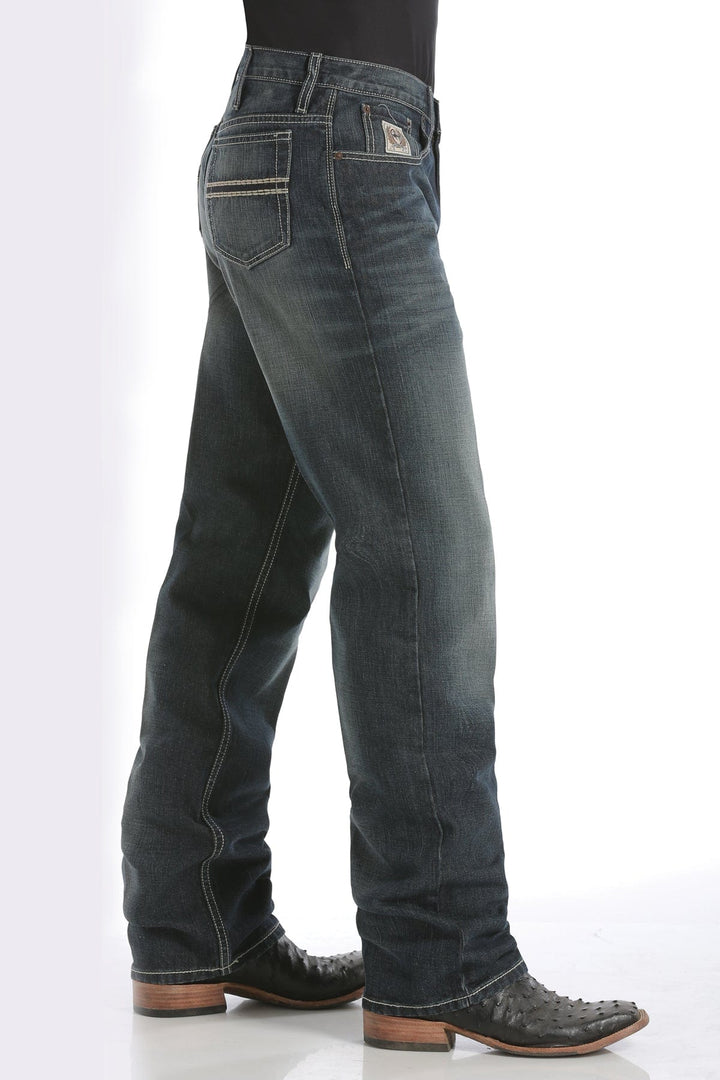 Cinch- Men's Relaxed Fit White Label- Dark Stonewash-Men’s Jeans-Cinch-Whiskey Ray's Boutique, Women's Western Wear Boutique in Waxahachie, TX