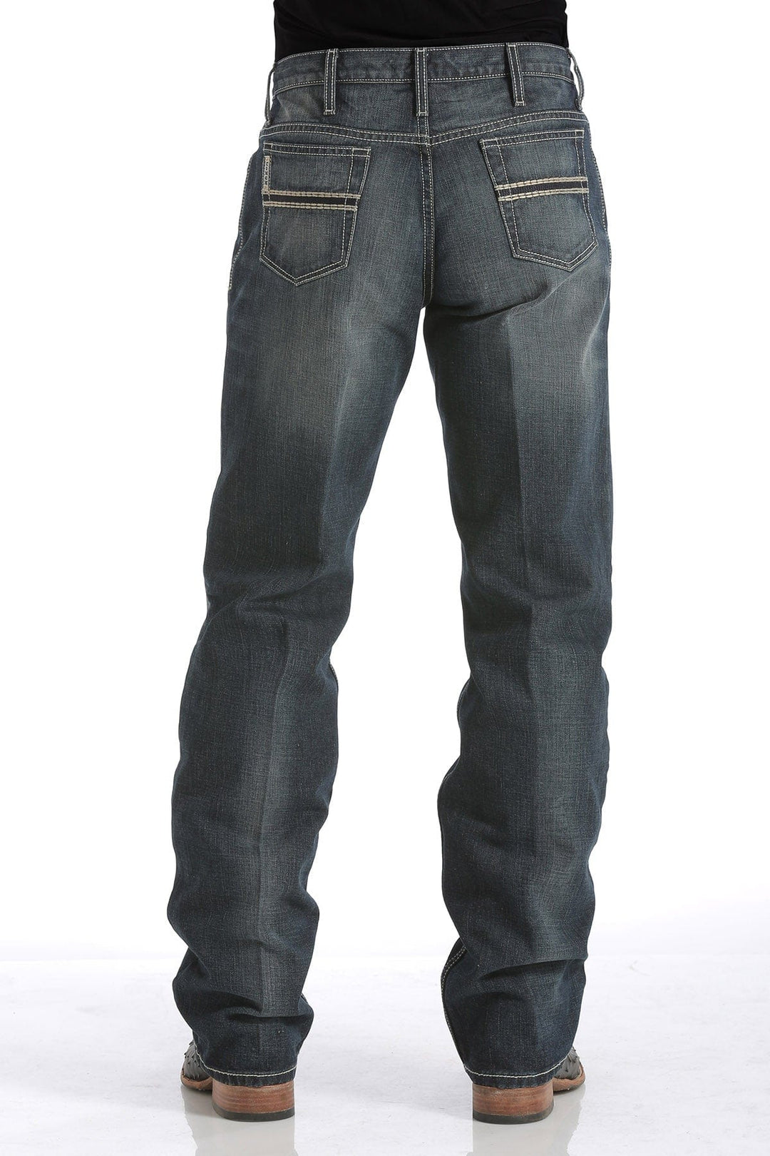 Cinch- Men's Relaxed Fit White Label- Dark Stonewash-Men’s Jeans-Cinch-Whiskey Ray's Boutique, Women's Western Wear Boutique in Waxahachie, TX