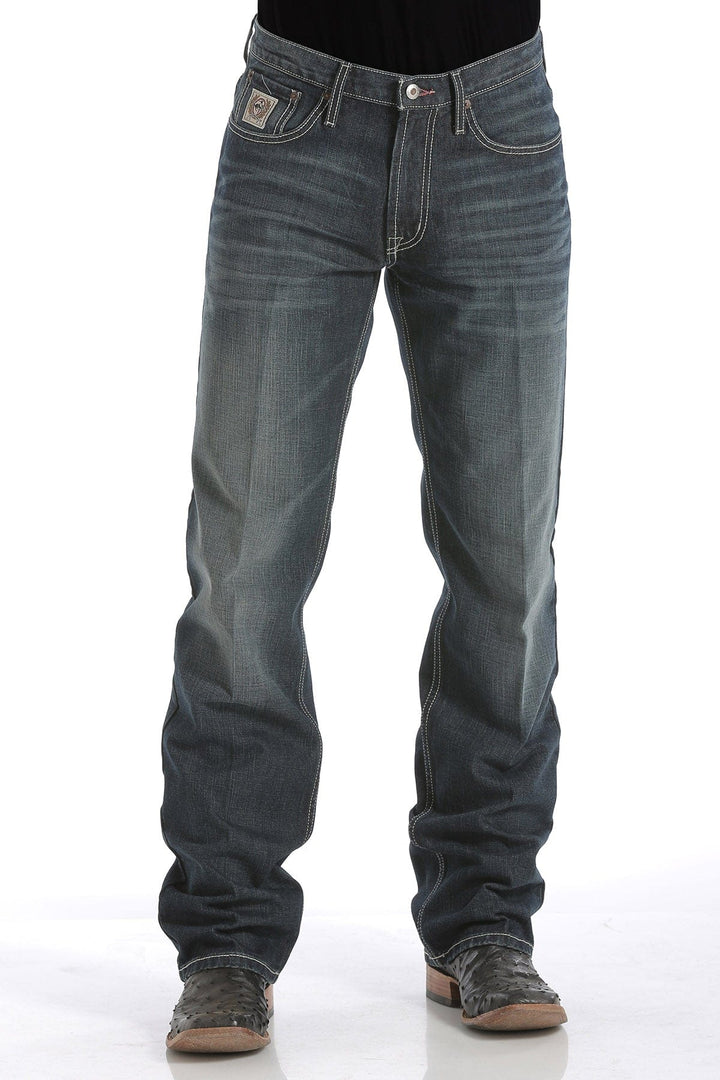 Cinch- Men's Relaxed Fit White Label- Dark Stonewash-Men’s Jeans-Cinch-Whiskey Ray's Boutique, Women's Western Wear Boutique in Waxahachie, TX