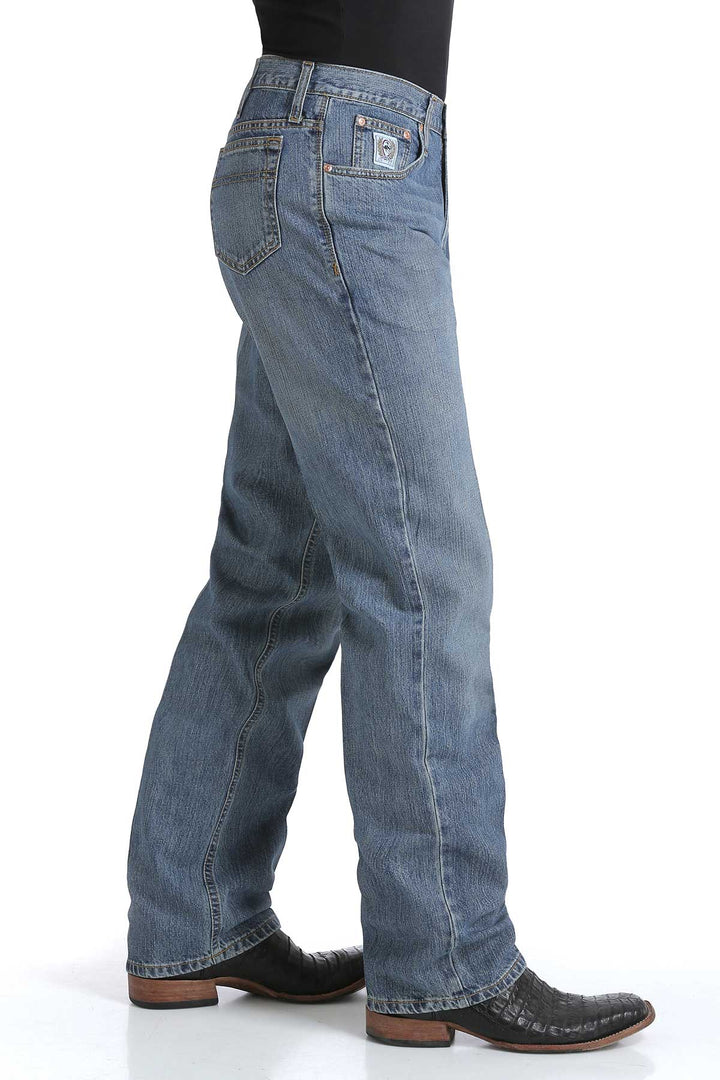 Cinch- Men's Relaxed Fit White Label- Medium Stone-Men’s Jeans-Cinch-Whiskey Ray's Boutique, Women's Western Wear Boutique in Waxahachie, TX