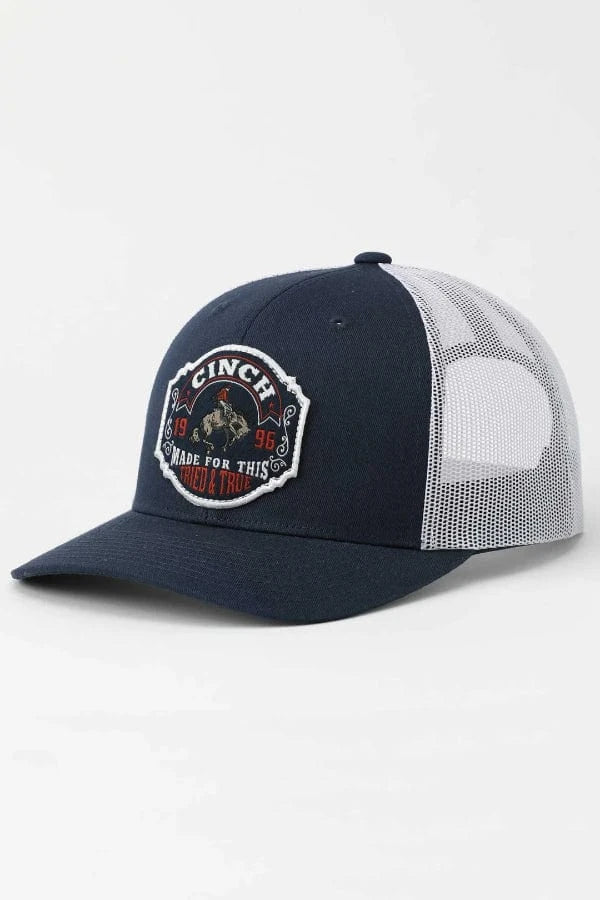 Cinch Trucker Tried & True Cap - Navy-Hats-Cinch-Whiskey Ray's Boutique, Women's Western Wear Boutique in Waxahachie, TX