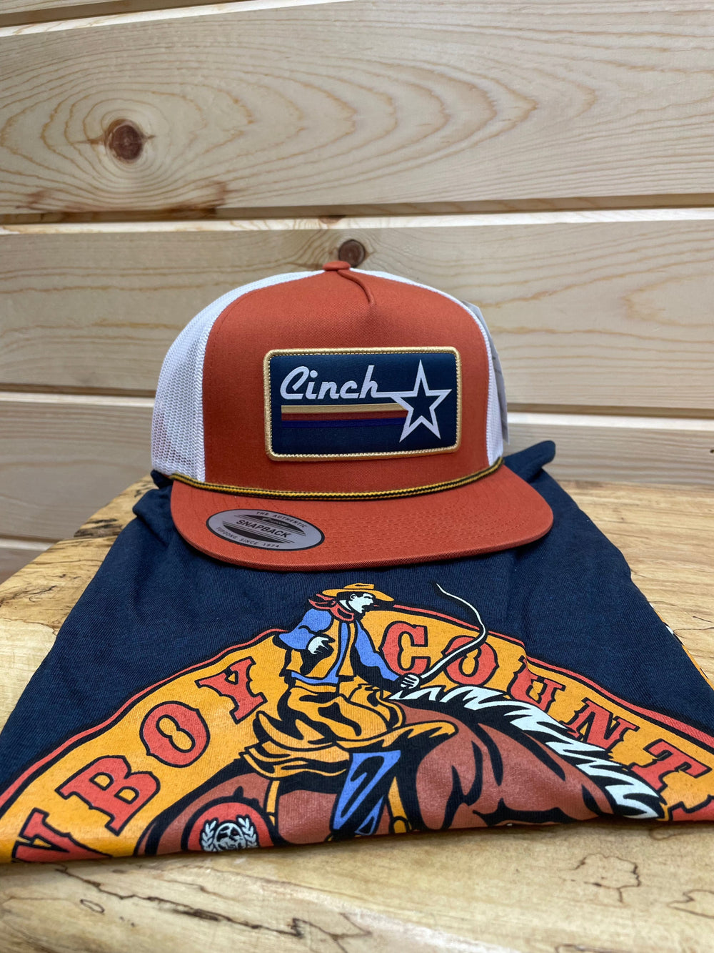 Men's Cinch Cap-Orange-Hats-Cinch-Whiskey Ray's Boutique, Women's Western Wear Boutique in Waxahachie, TX