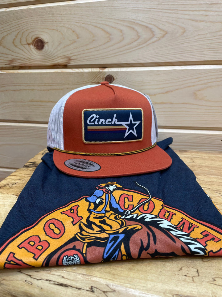 Men's Cinch Cap-Orange-Hats-Cinch-Whiskey Ray's Boutique, Women's Western Wear Boutique in Waxahachie, TX