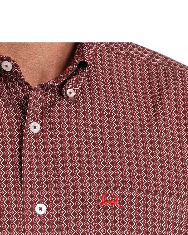 Cinch Men's Arenaflex Geo Print Button Down Shirt-Men's Shirts-Cinch-Whiskey Ray's Boutique, Women's Western Wear Boutique in Waxahachie, TX