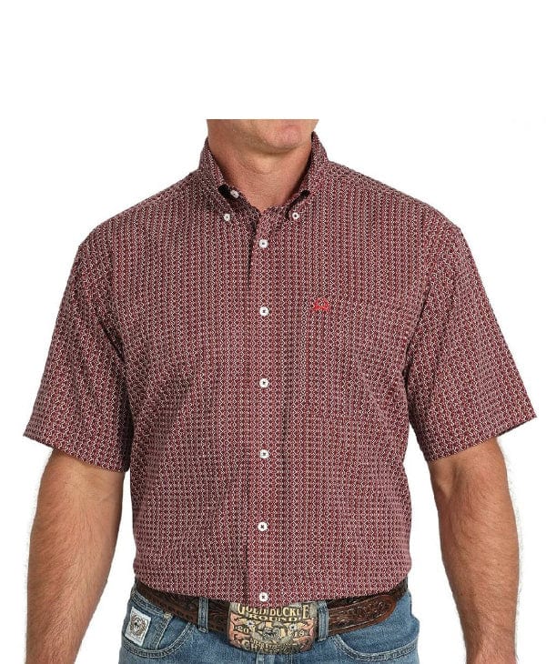 Cinch Men's Arenaflex Geo Print Button Down Shirt-Men's Shirts-Cinch-Whiskey Ray's Boutique, Women's Western Wear Boutique in Waxahachie, TX
