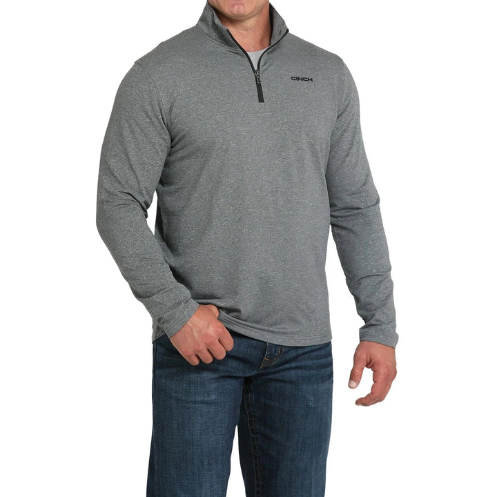 Cinch Men's Essentials Pullover -Charcoal-Men's Shirts-Cinch-Whiskey Ray's Boutique, Women's Western Wear Boutique in Waxahachie, TX